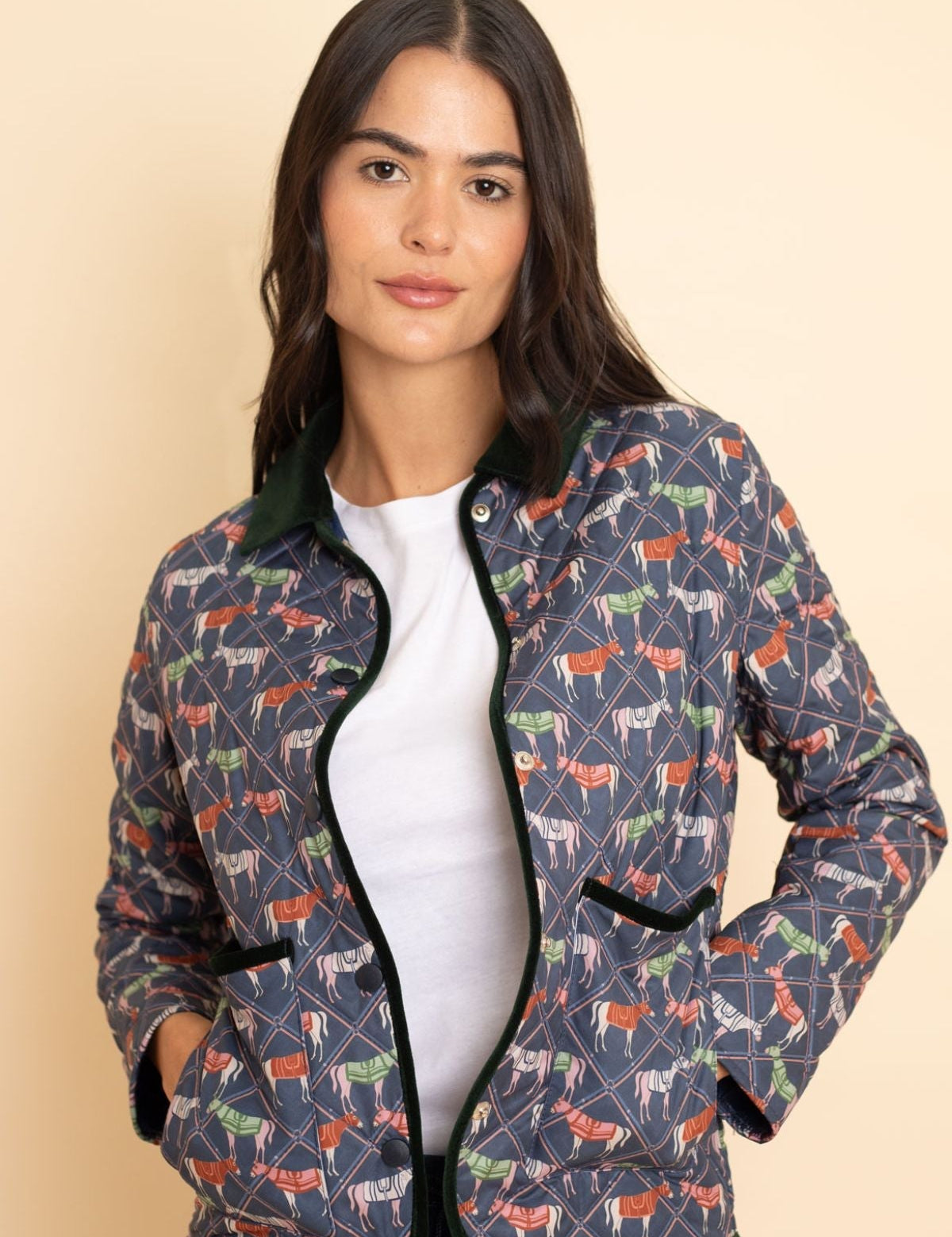 Ronner Barn Quilted Jacket | Victory Print Navy Plaid - Rönner - Equiluxe Tack
