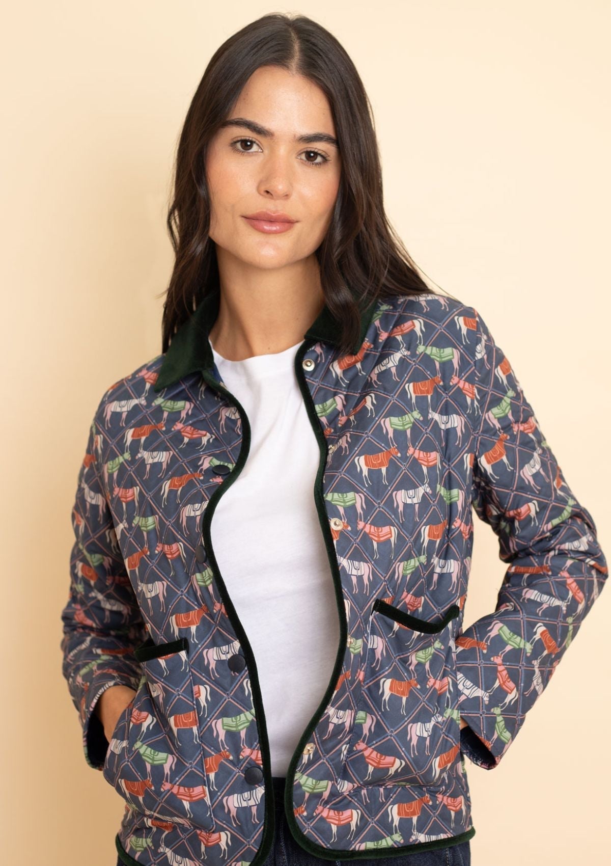 Ronner Barn Quilted Jacket | Victory Print Navy Plaid - Rönner - Equiluxe Tack