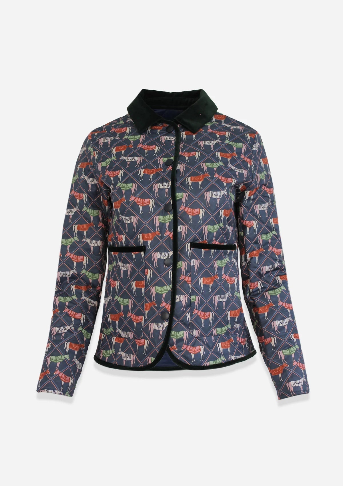 Ronner Barn Quilted Jacket | Victory Print Navy Plaid - Rönner - Equiluxe Tack