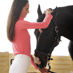Ronner Braid Quarter Zip Long - Sleeve | Coral Blush - Rönner - Equiluxe Tack