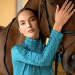 Rönner Braid Quarter Zip Long - Sleeve | Jade - Rönner - Equiluxe Tack