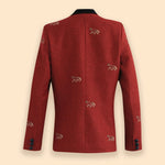 Rönner Cavaletti Blazer | Embroidered Italian Wool | Burgundy - Rönner - Equiluxe Tack