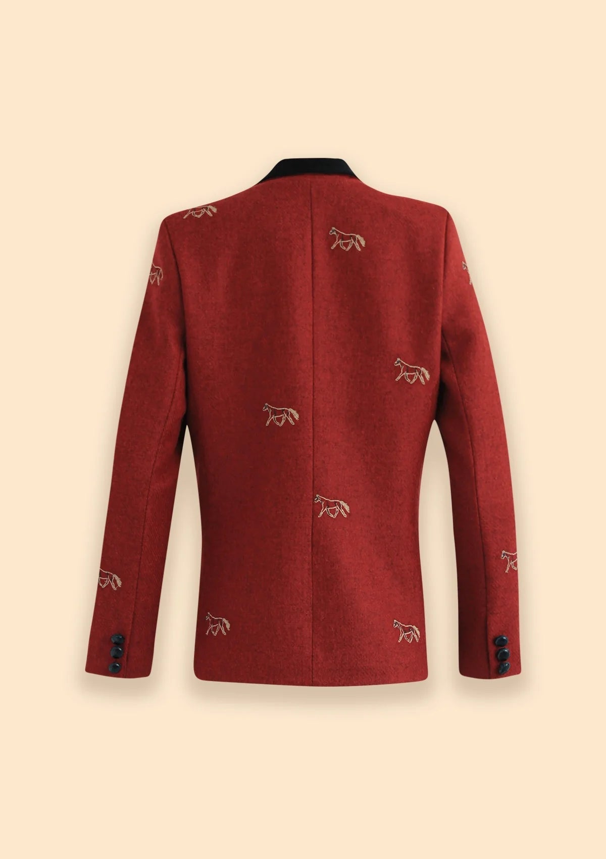Rönner Cavaletti Blazer | Embroidered Italian Wool | Burgundy - Rönner - Equiluxe Tack