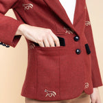 Rönner Cavaletti Blazer | Embroidered Italian Wool | Burgundy - Rönner - Equiluxe Tack