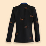 Rönner Cavaletti Blazer | Embroidered Italian Wool | Noir - Rönner - Equiluxe Tack