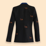 Rönner Cavaletti Blazer | Embroidered Italian Wool | Noir - Rönner - Equiluxe Tack