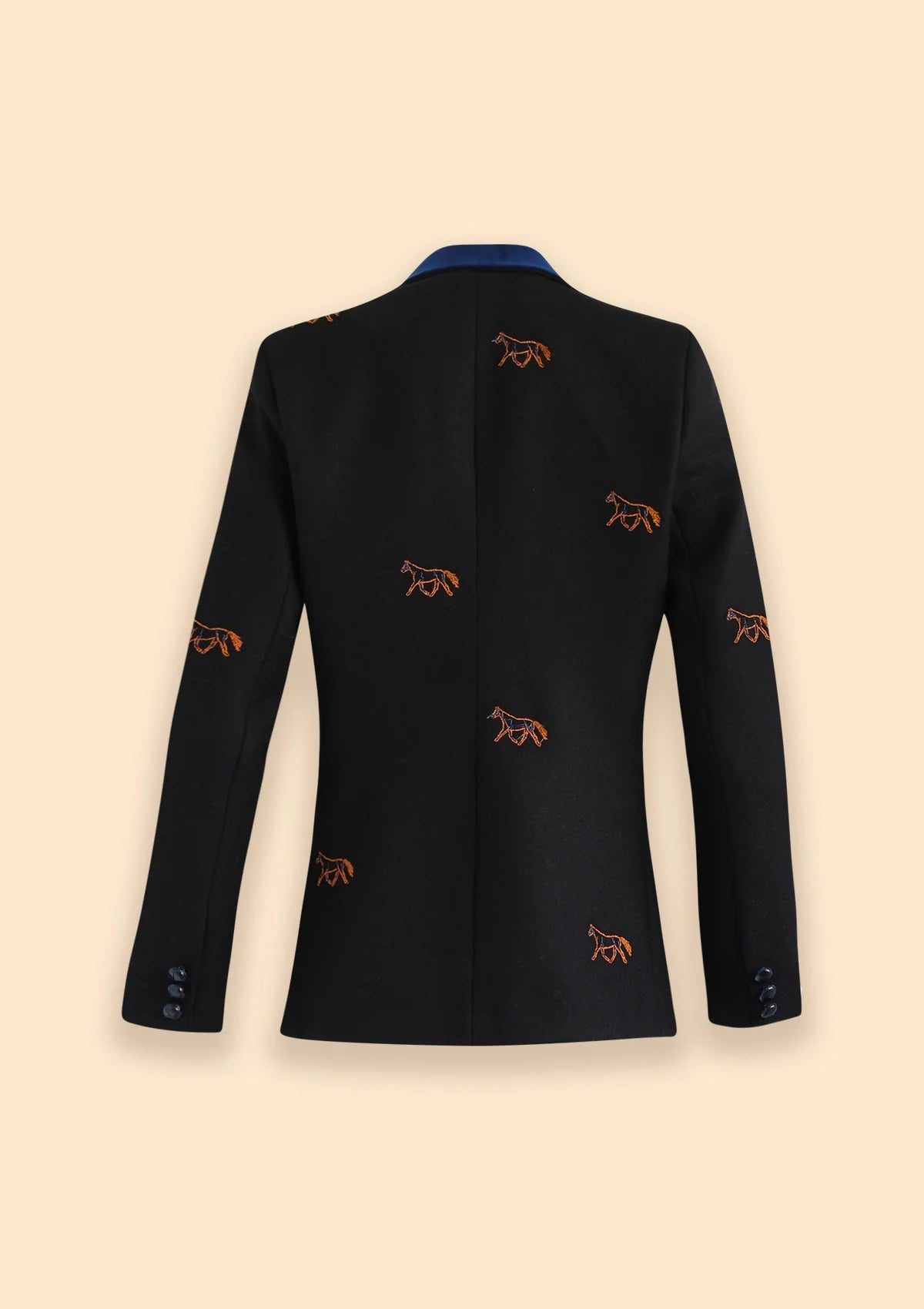 Rönner Cavaletti Blazer | Embroidered Italian Wool | Noir - Rönner - Equiluxe Tack