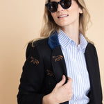 Rönner Cavaletti Blazer | Embroidered Italian Wool | Noir - Rönner - Equiluxe Tack