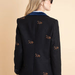 Rönner Cavaletti Blazer | Embroidered Italian Wool | Noir - Rönner - Equiluxe Tack