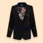 Rönner Cavaletti Blazer | Embroidered Italian Wool | Noir - Rönner - Equiluxe Tack