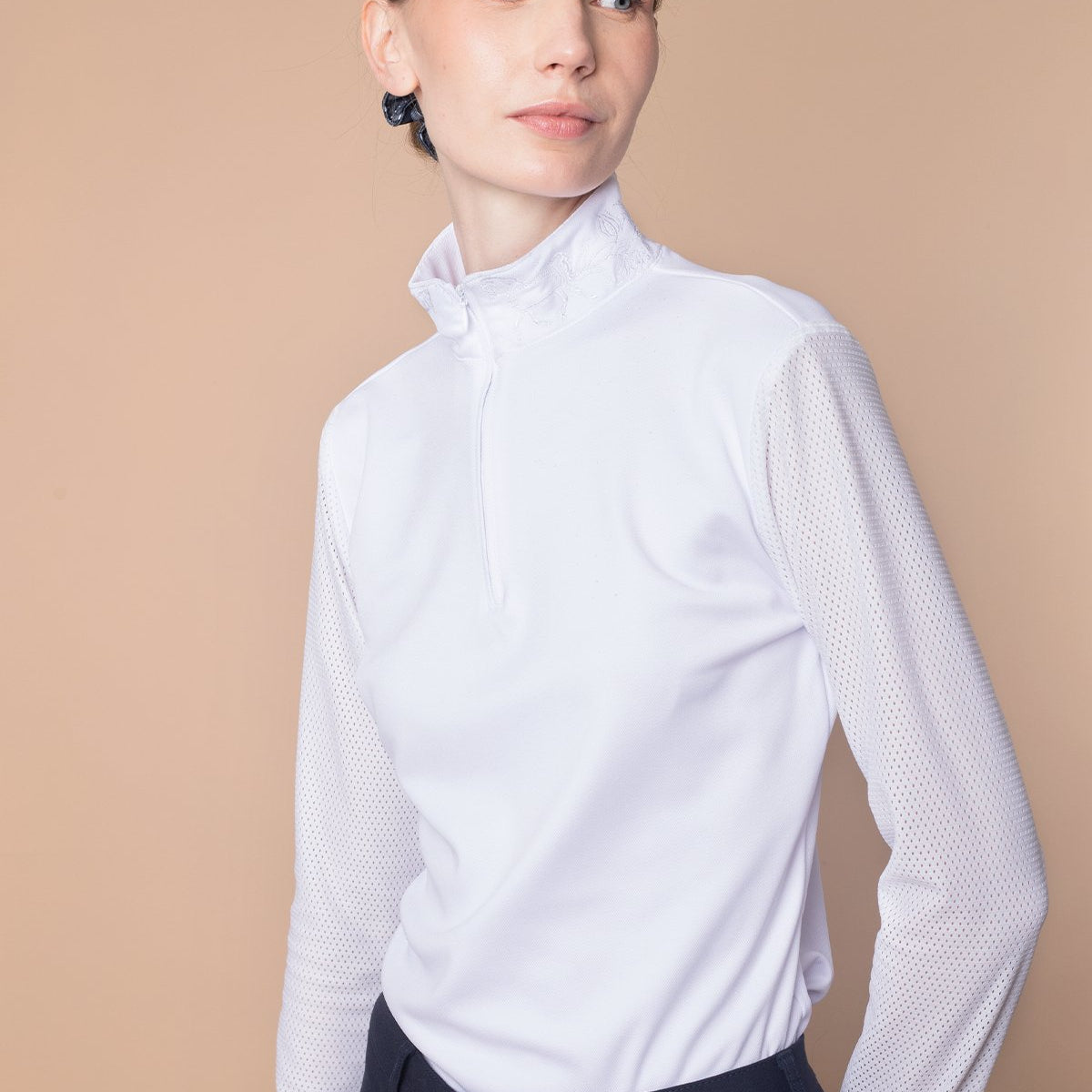 Rönner Delta Show Shirt | White - Rönner - Equiluxe Tack