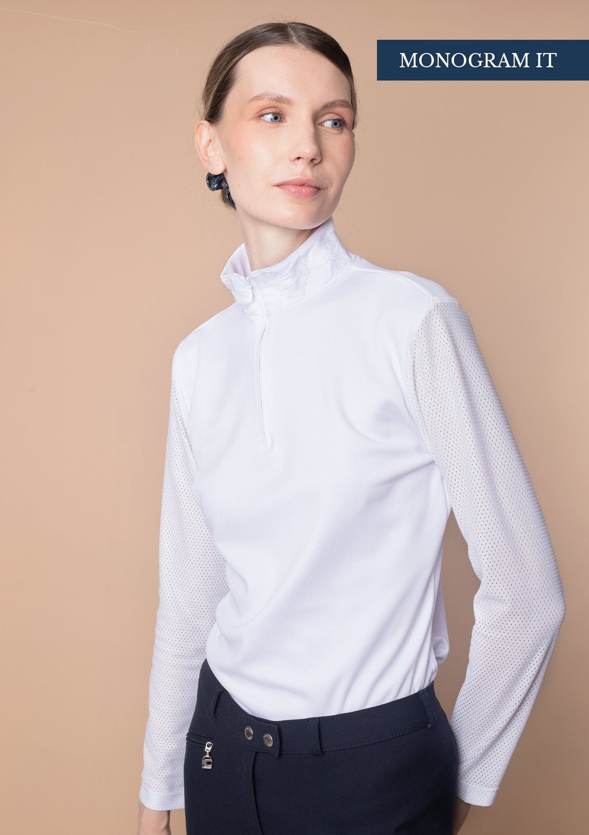 Rönner Delta Show Shirt | White - Rönner - Equiluxe Tack