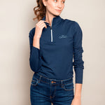 Rönner Devotion Quarter - Zip | Embroidered - Navy | Medium - Weight - Rönner - Equiluxe Tack