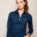 Rönner Devotion Quarter - Zip | Embroidered - Navy | Medium - Weight - Rönner - Equiluxe Tack