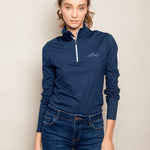 Rönner Devotion Quarter - Zip | Embroidered - Navy | Medium - Weight - Rönner - Equiluxe Tack