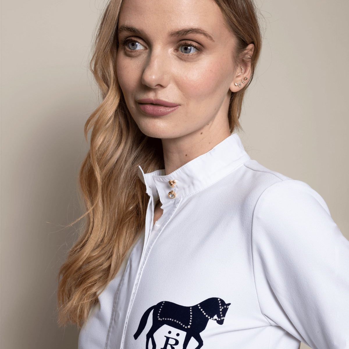 Rönner Elsa Show Shirt | White - Rönner - Equiluxe Tack