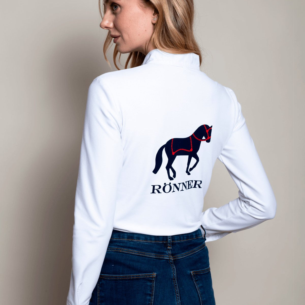 Rönner Elsa Show Shirt | White - Rönner - Equiluxe Tack