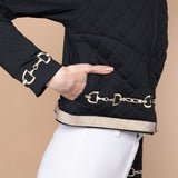 Rönner Ember Embroidered Cropped Zip Jacket | Black - Rönner - Equiluxe Tack