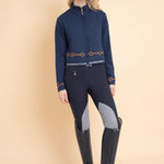 Rönner Ember Embroidered Cropped Zip Jacket | Navy - Rönner - Equiluxe Tack