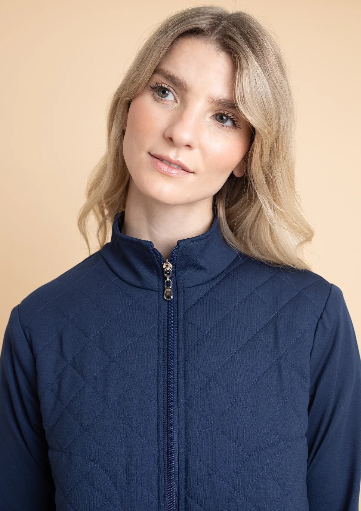 Rönner Ember Embroidered Cropped Zip Jacket | Navy - Rönner - Equiluxe Tack