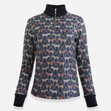 Rönner Emberly Q - Zip | Long Sleeve | Victory Print | Nocturne - Rönner - Equiluxe Tack