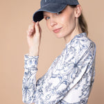 Rönner Equestrian Cotton Geo Horses Cap | Navy - Rönner - Equiluxe Tack