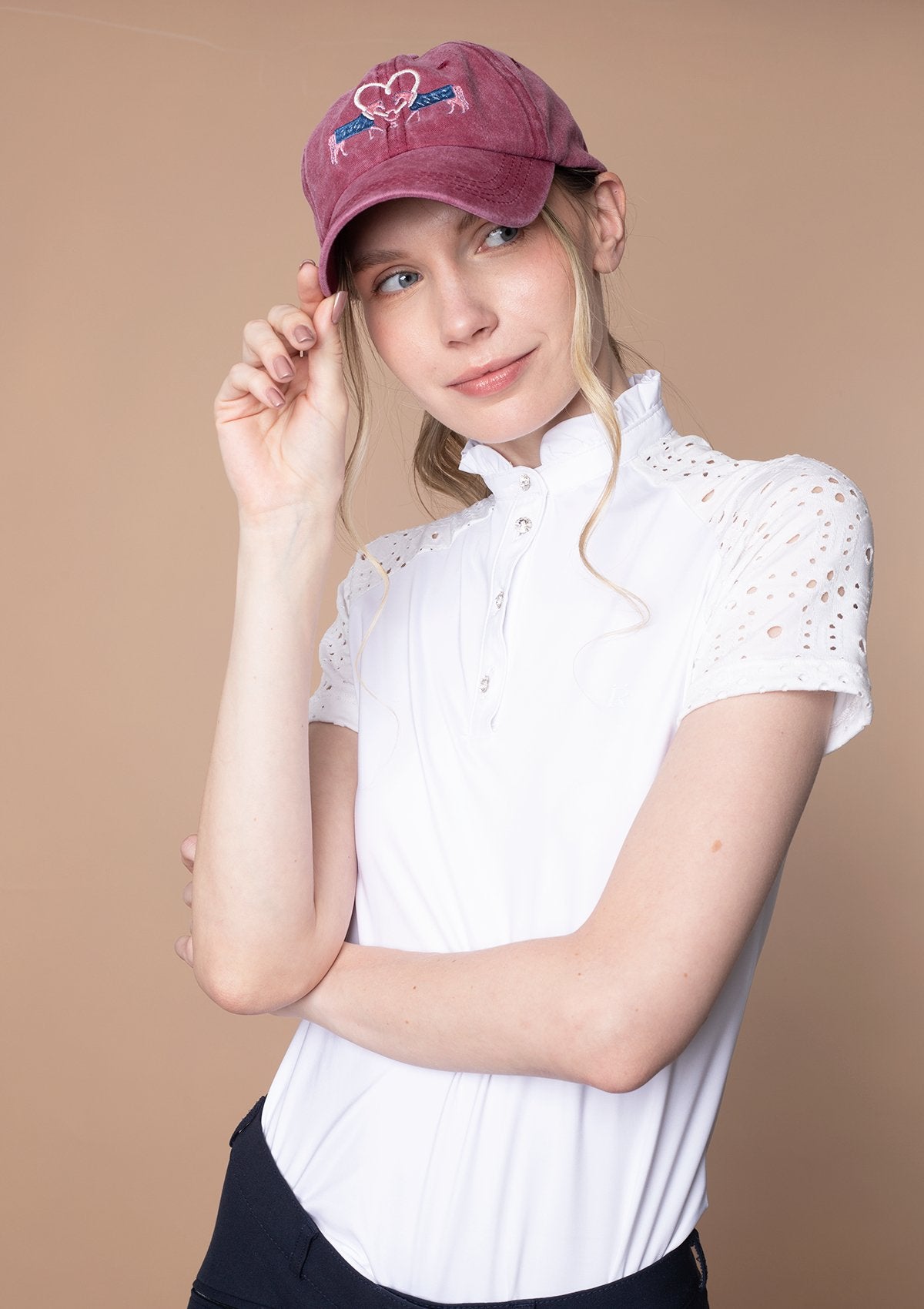 Rönner Equestrian Cotton Love Horses Cap | Rose - Rönner - Equiluxe Tack