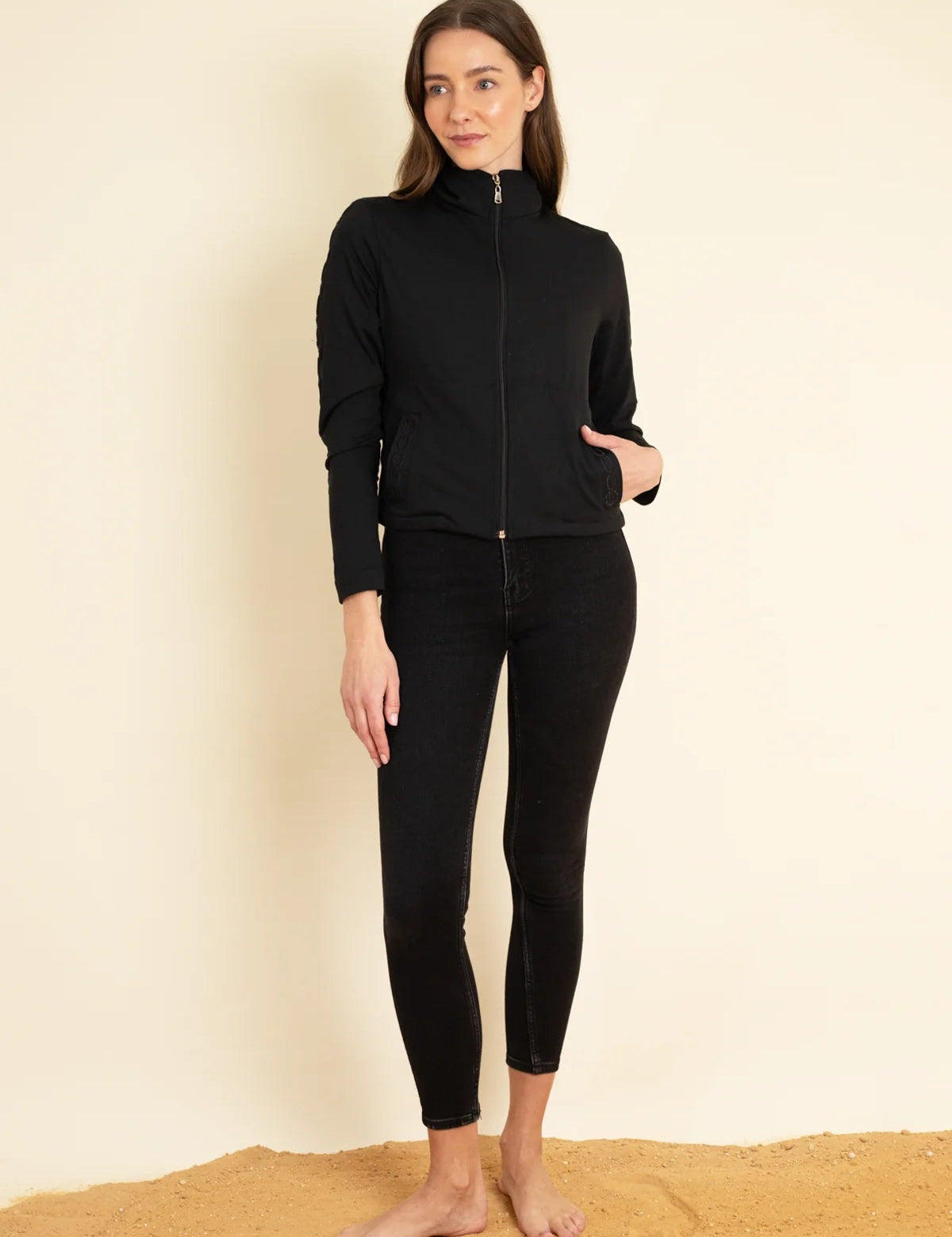 Ronner Equus Embroidered Zip Jacket | Noir - Rönner - Equiluxe Tack