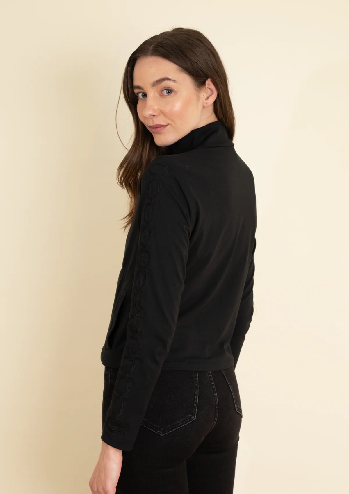 Ronner Equus Embroidered Zip Jacket | Noir - Rönner - Equiluxe Tack