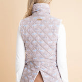 Rönner Florence Quilted Vest | Victory Print | Taupe - Rönner - Equiluxe Tack
