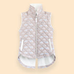 Rönner Florence Quilted Vest | Victory Print | Taupe - Rönner - Equiluxe Tack