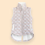 Rönner Florence Quilted Vest | Victory Print | Taupe - Rönner - Equiluxe Tack