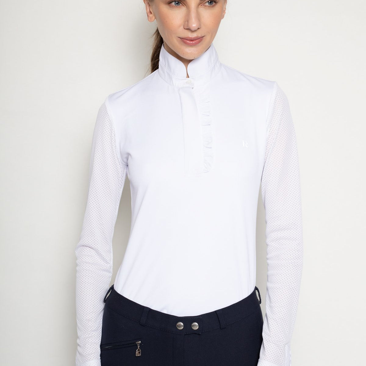 Rönner Grace Show Shirt | White - Rönner - Equiluxe Tack