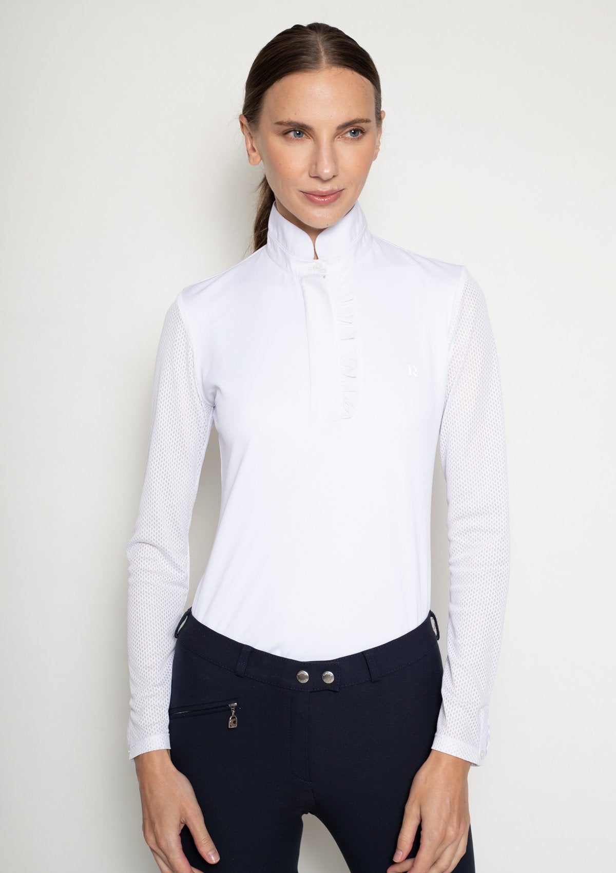 Rönner Grace Show Shirt | White - Rönner - Equiluxe Tack