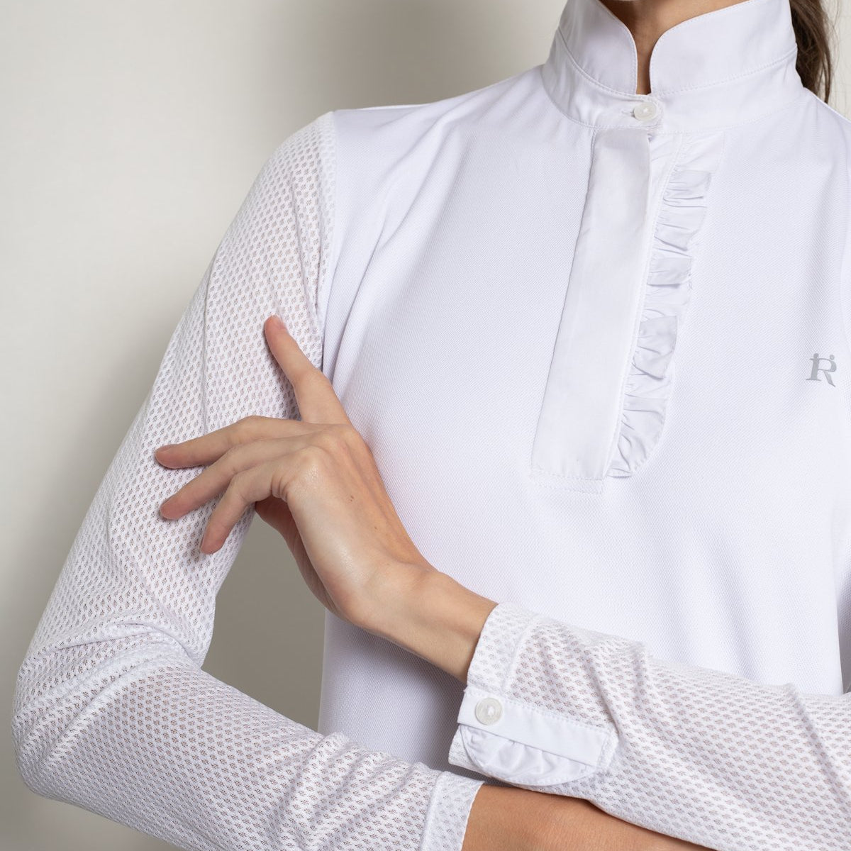 Rönner Grace Show Shirt | White - Rönner - Equiluxe Tack