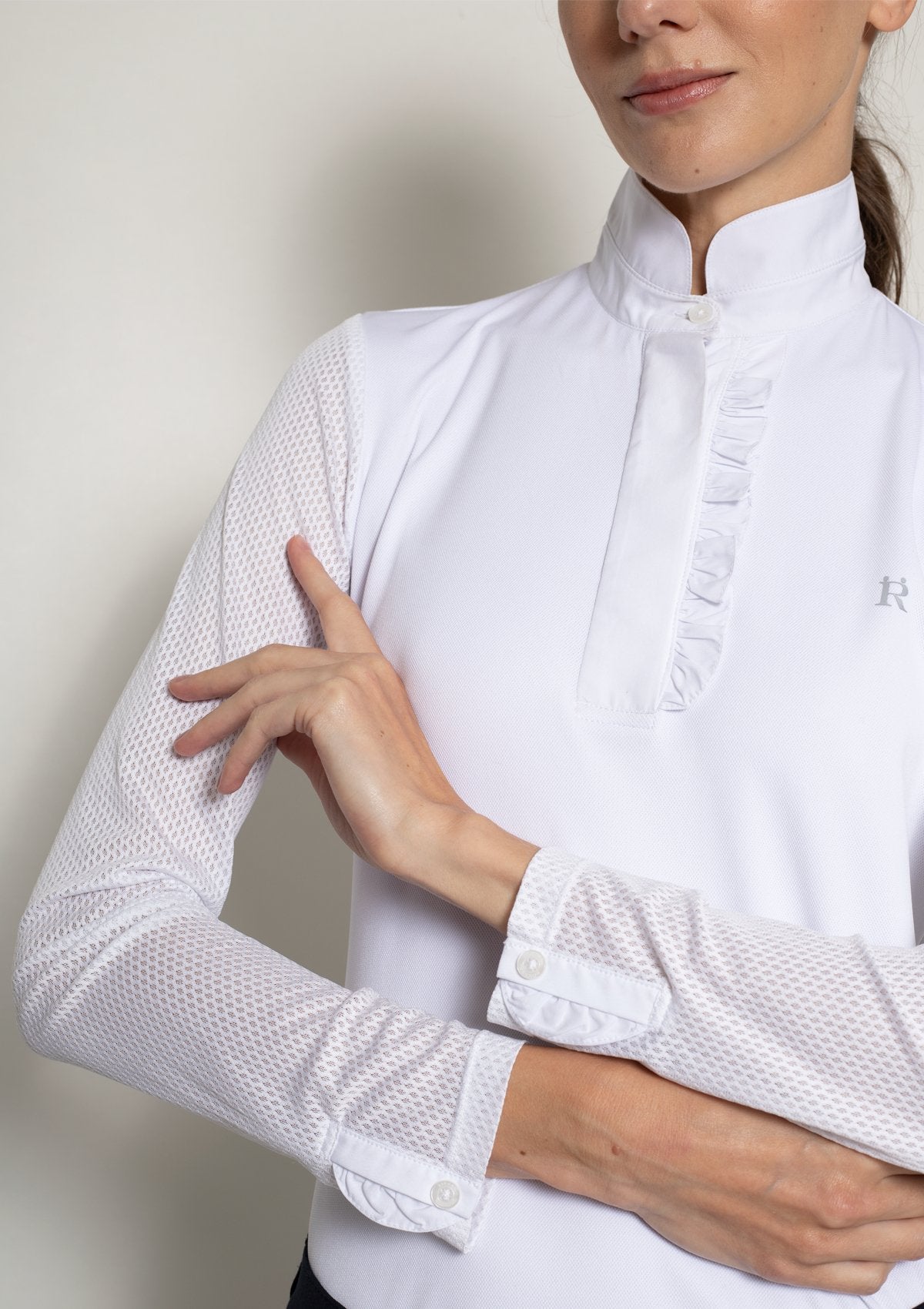 Rönner Grace Show Shirt | White - Rönner - Equiluxe Tack