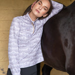 Rönner Harmony Quarter Zip Steed Print | Long Sleeve | Hazelwood - Rönner - Equiluxe Tack