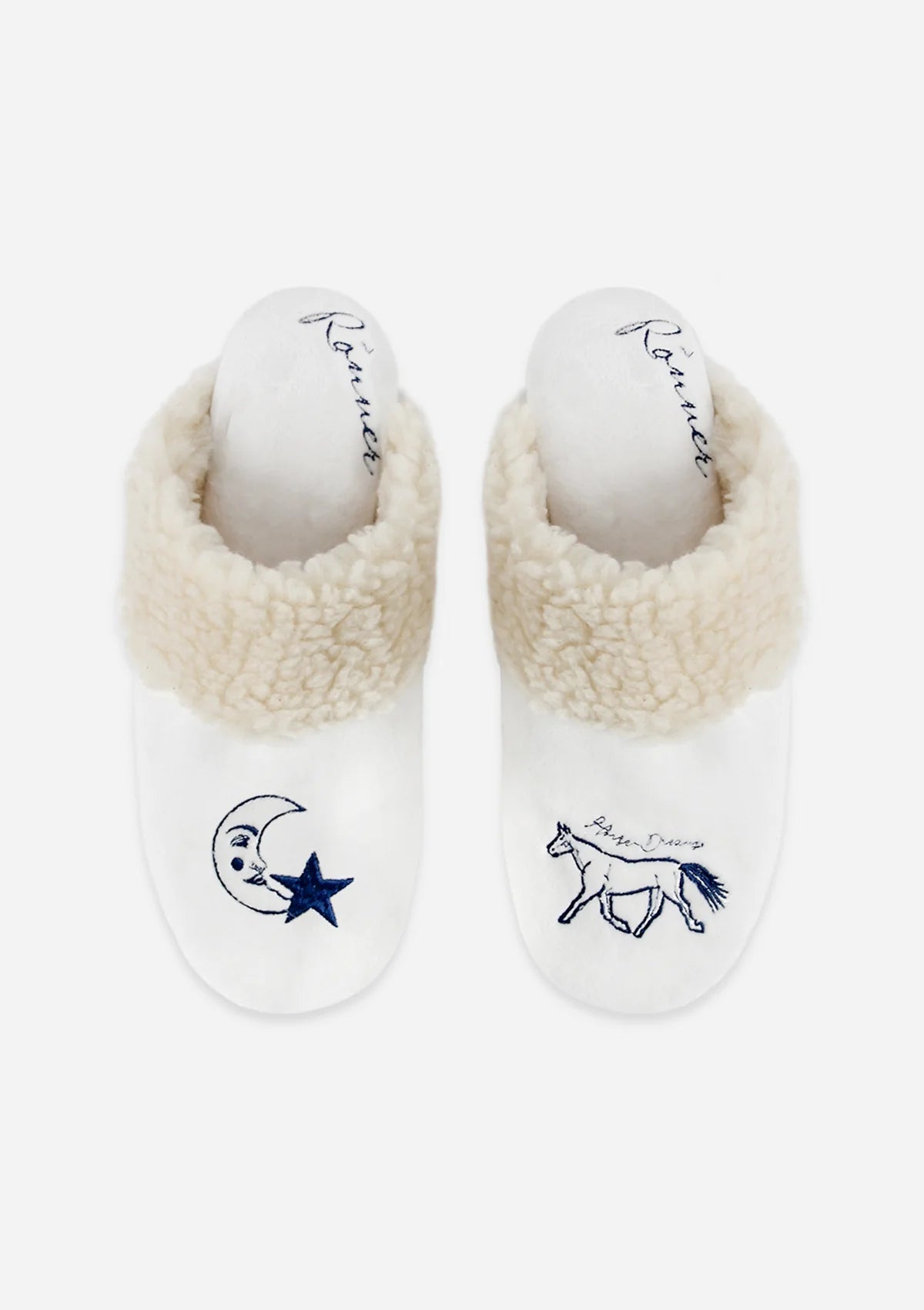 Rönner Horse Dreams Slippers | White - Rönner - Equiluxe Tack