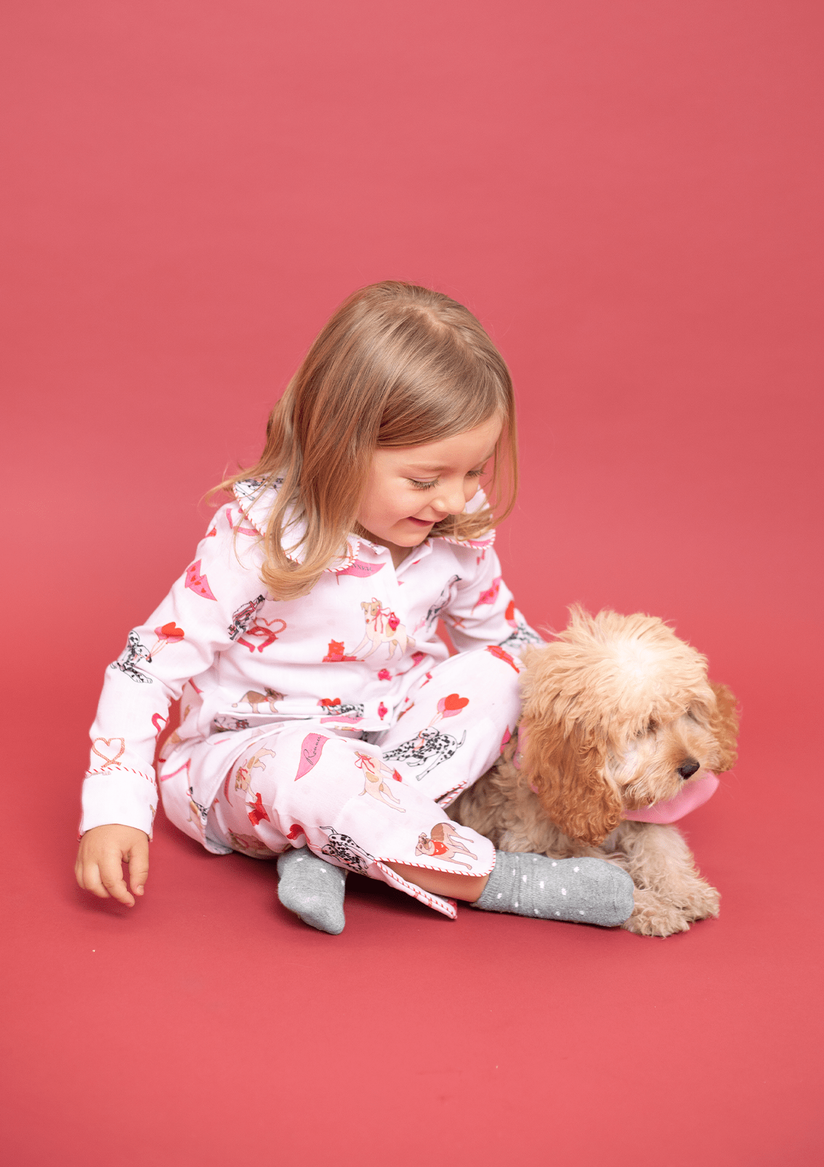 Ronner Loyal Luck Children's PJ's Set | Long Sleeve | White - Rönner - Equiluxe Tack