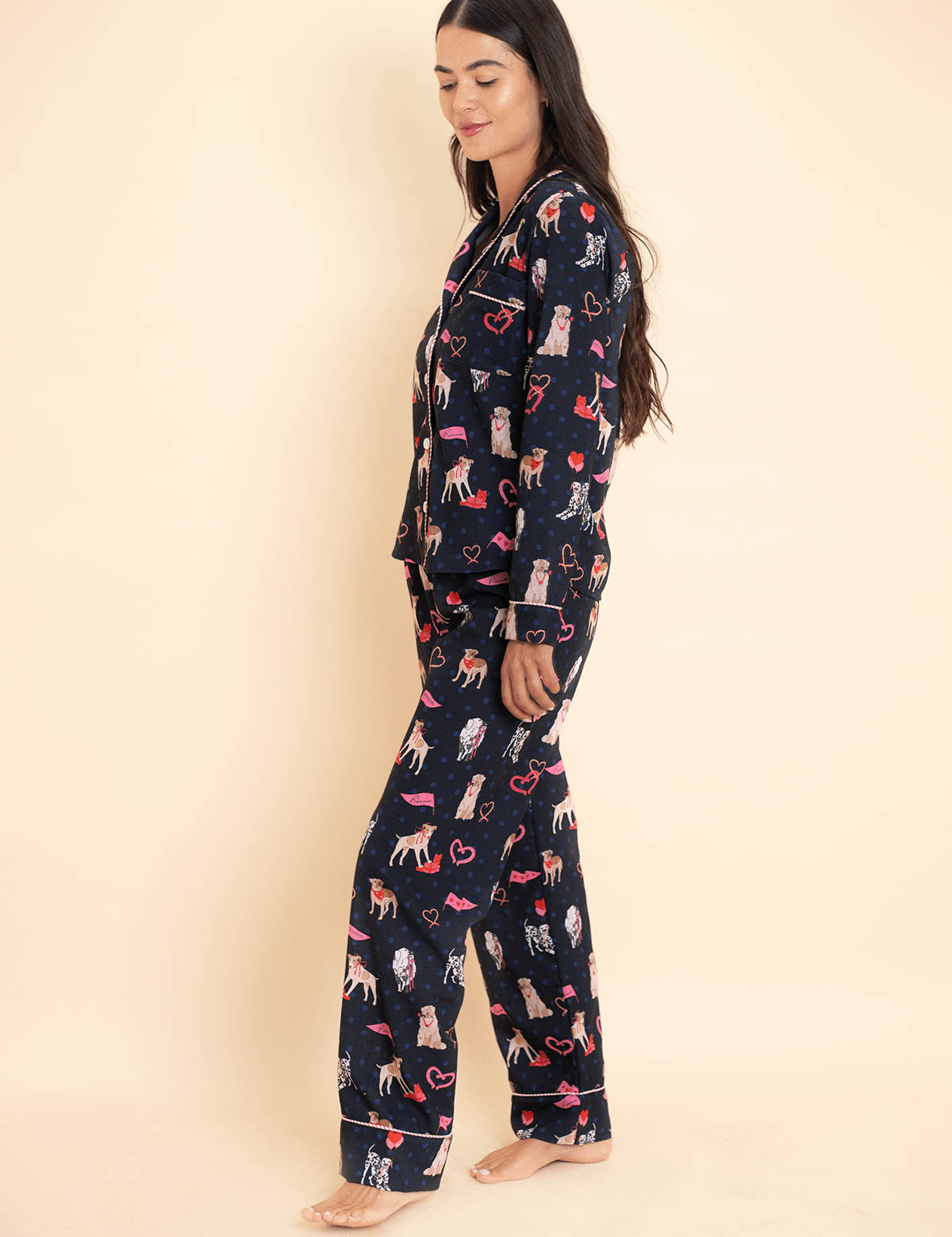 Rönner Loyal Luck PJ's Set | Long Sleeve | Midnight Blue - Rönner - Equiluxe Tack