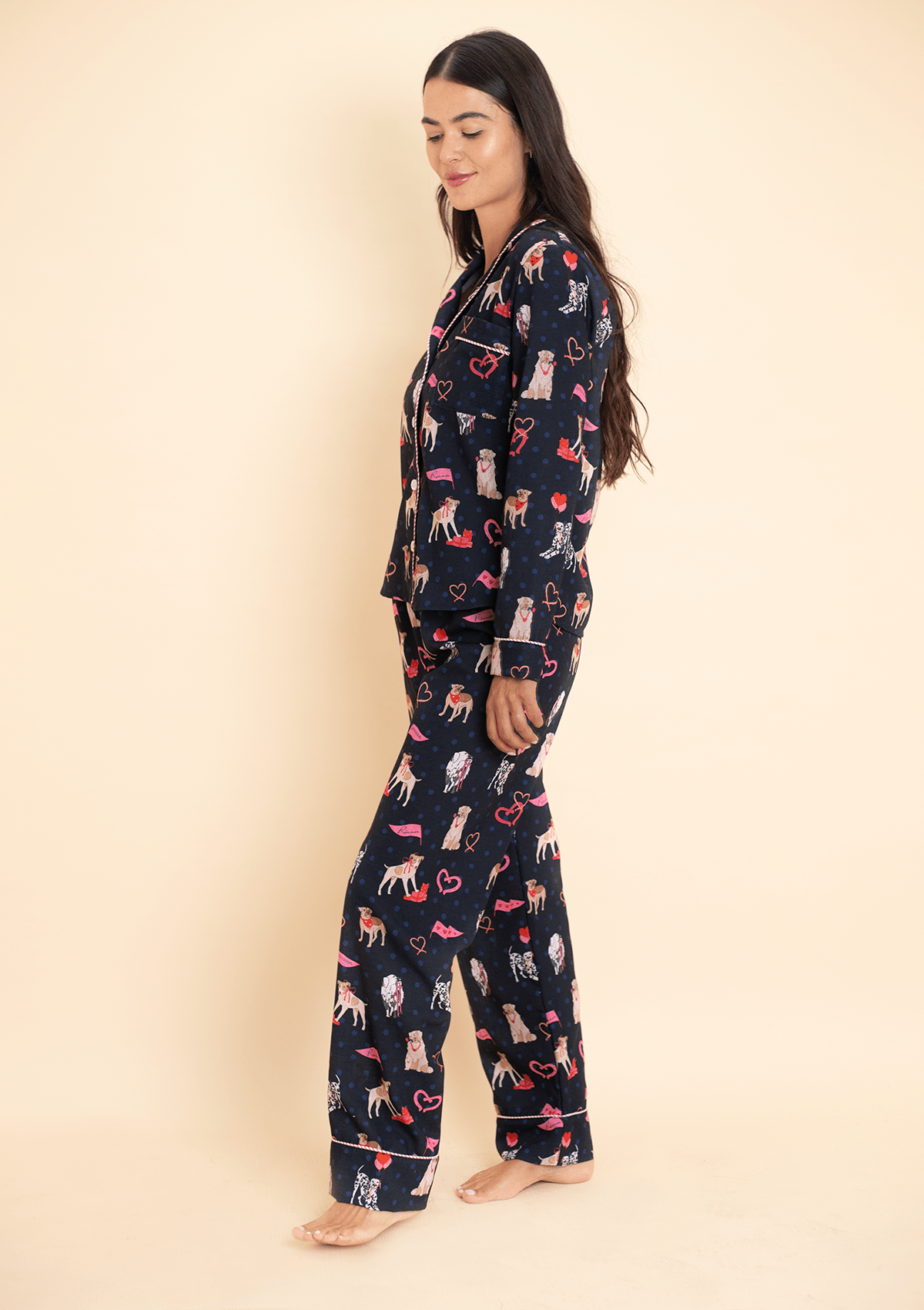 Rönner Loyal Luck PJ's Set | Long Sleeve | Midnight Blue - Rönner - Equiluxe Tack