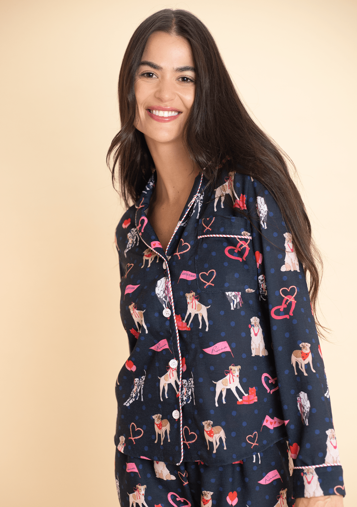 Rönner Loyal Luck PJ's Set | Long Sleeve | Midnight Blue - Rönner - Equiluxe Tack