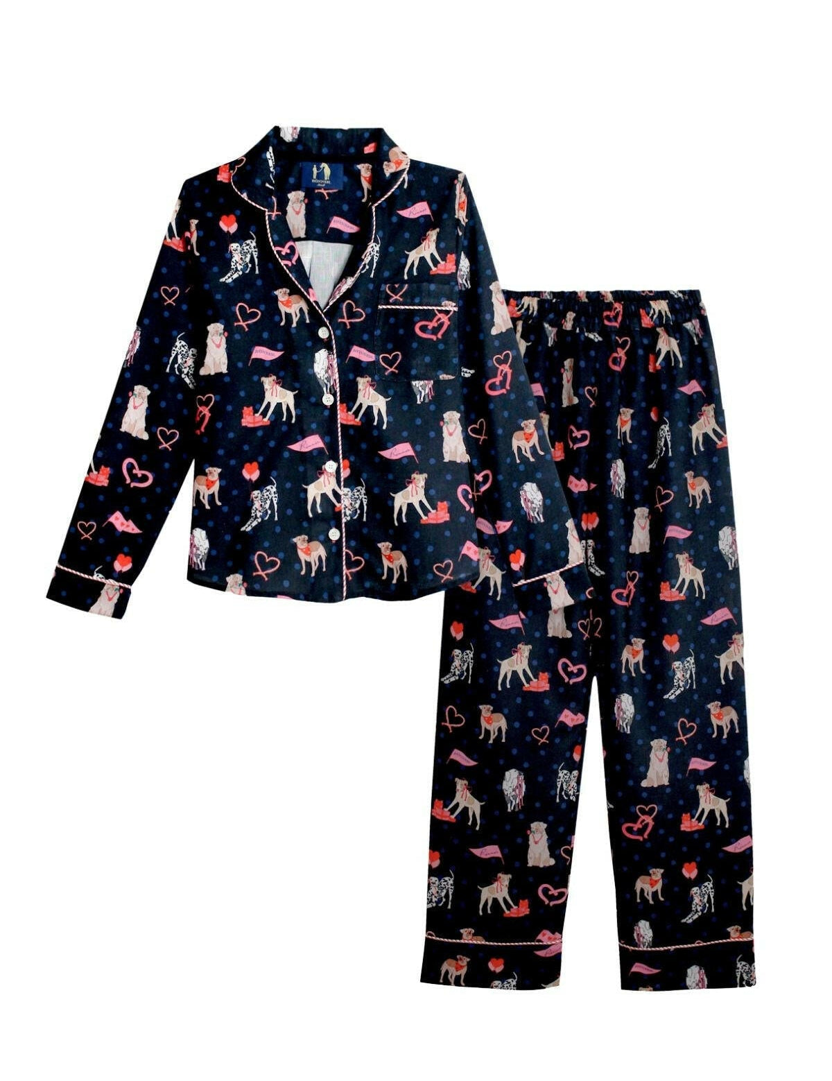 Rönner Loyal Luck PJ's Set | Long Sleeve | Midnight Blue - Rönner - Equiluxe Tack