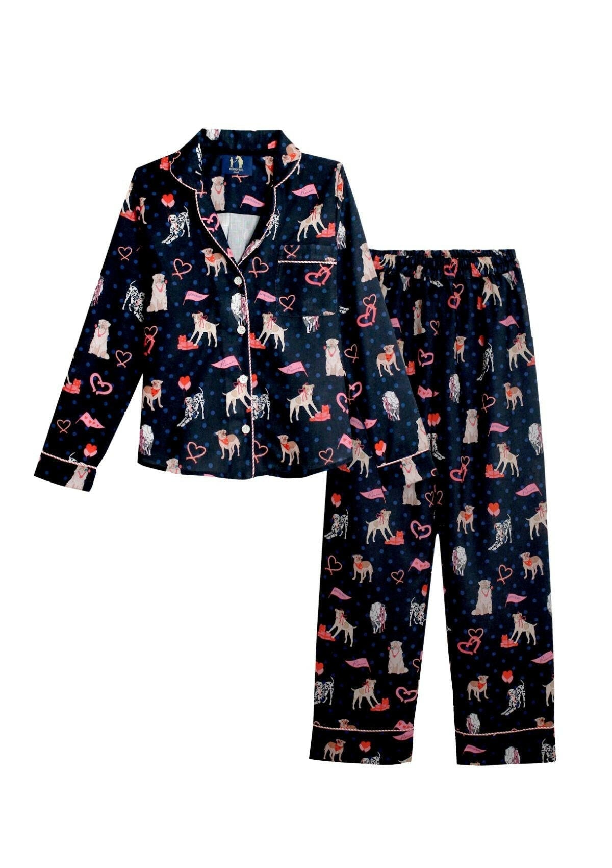 Rönner Loyal Luck PJ's Set | Long Sleeve | Midnight Blue - Rönner - Equiluxe Tack