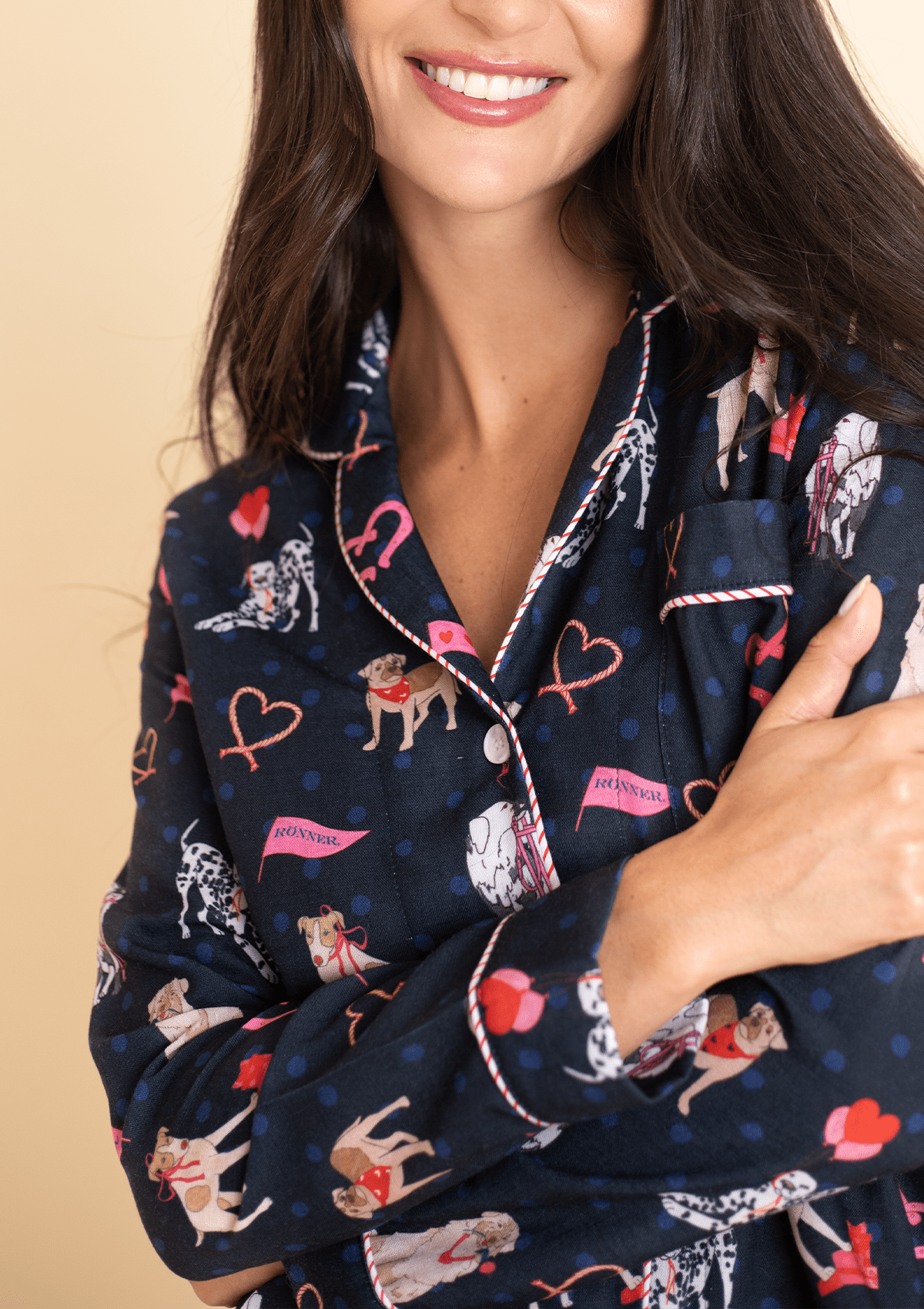 Rönner Loyal Luck PJ's Set | Long Sleeve | Midnight Blue - Rönner - Equiluxe Tack
