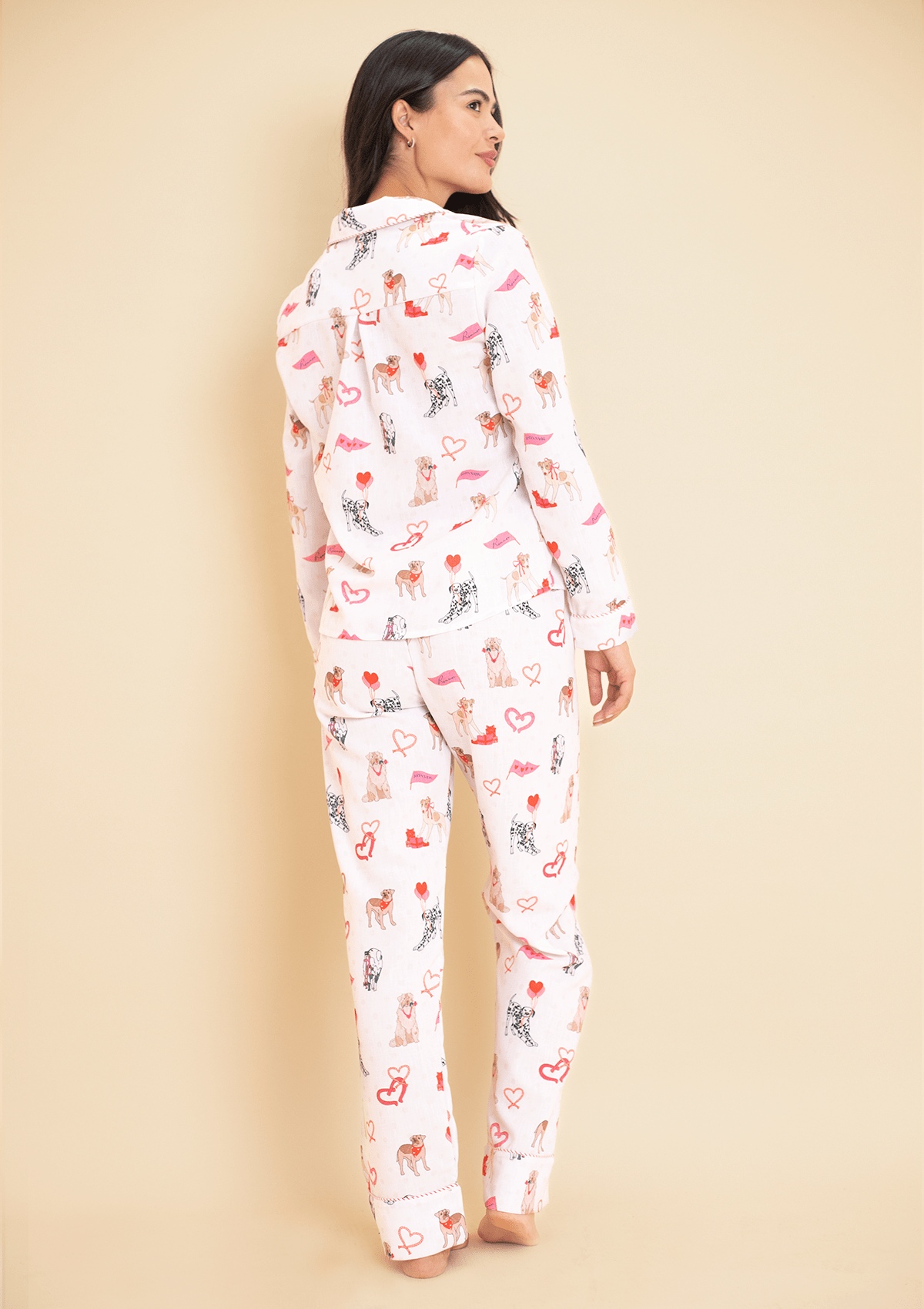 Rönner Loyal Luck PJ's Set | Long Sleeve | White - Rönner - Equiluxe Tack