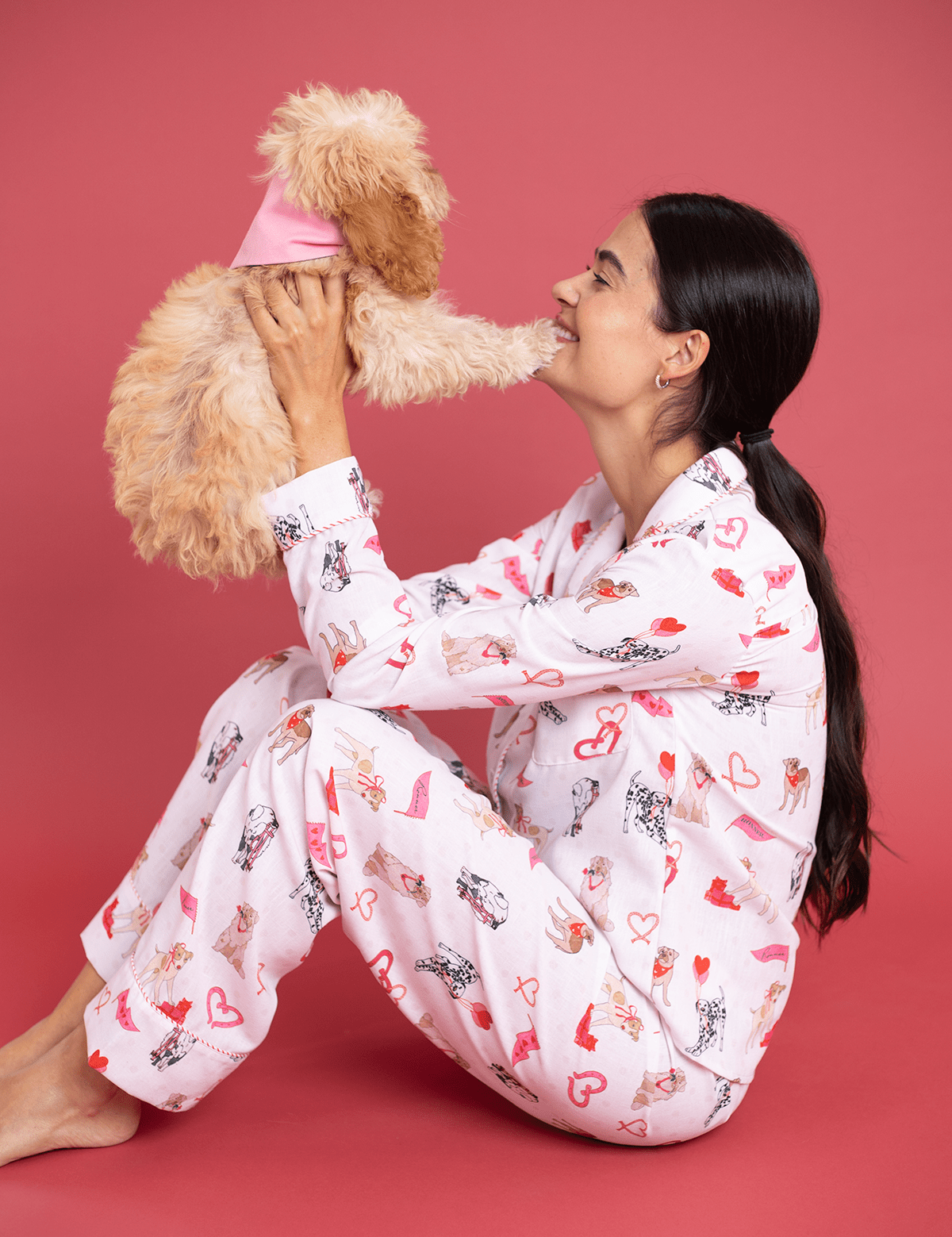 Rönner Loyal Luck PJ's Set | Long Sleeve | White - Rönner - Equiluxe Tack