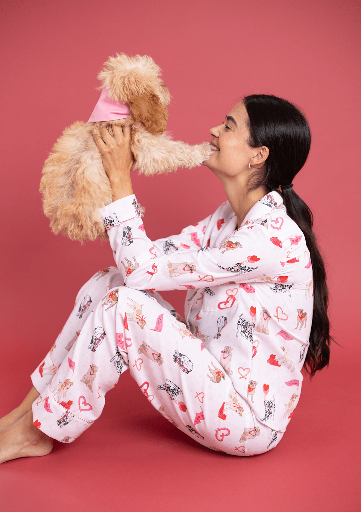 Rönner Loyal Luck PJ's Set | Long Sleeve | White - Rönner - Equiluxe Tack