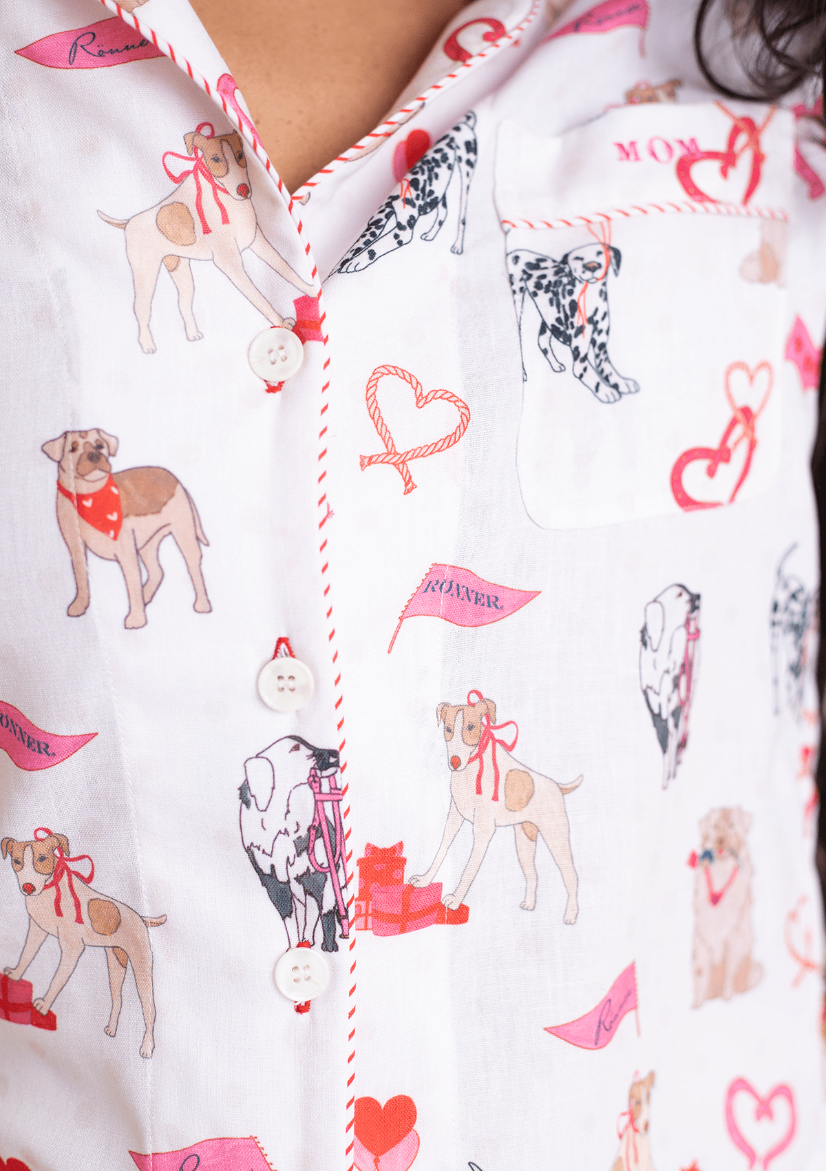 Rönner Loyal Luck PJ's Set | Long Sleeve | White - Rönner - Equiluxe Tack