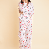 Rönner Loyal Luck PJ's Set | Long Sleeve | White - Rönner - Equiluxe Tack